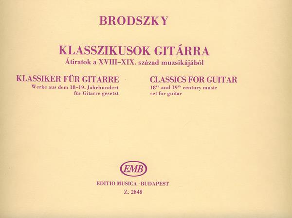 Klasszikusok Gitárra